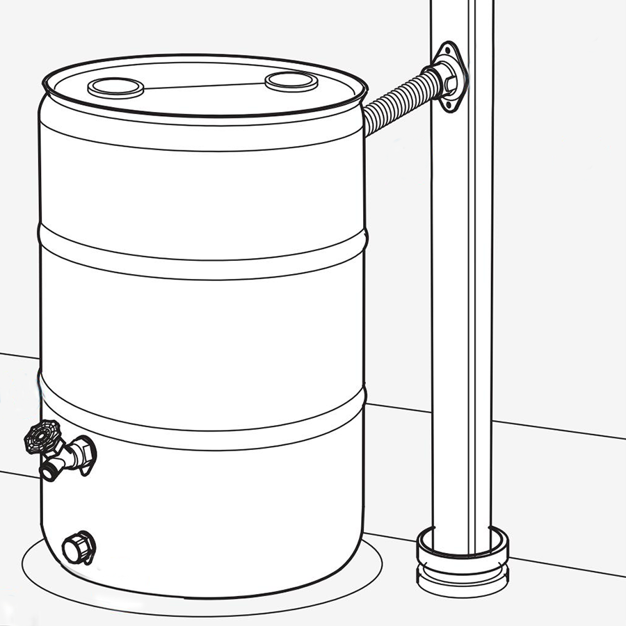 200L Complete Rainwater Collection System